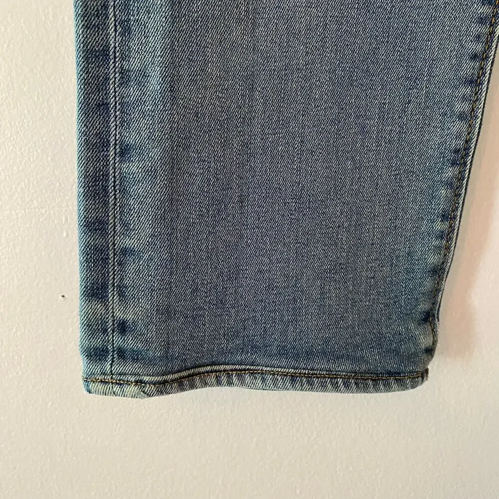 Diesel Buster Button Fly Light Wash Distressed Jeans Straight Men's size 33 x 32